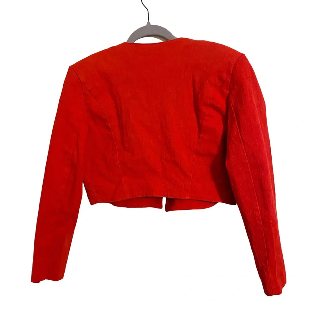 Vintage Shox Clothing Cropped Button Jacket Large - Picture 5 of 6
